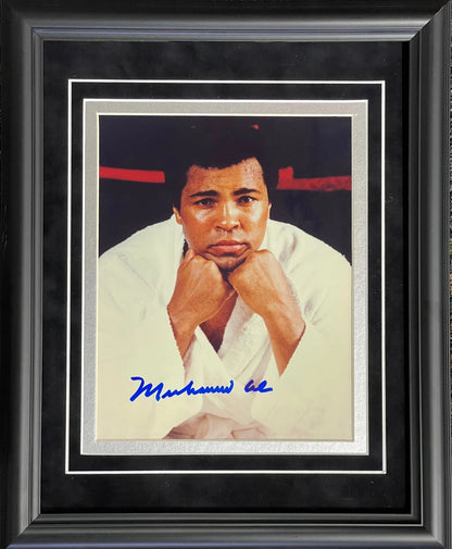 Muhammad Ali Autographed Framed 8X10 Photo (Steiner)