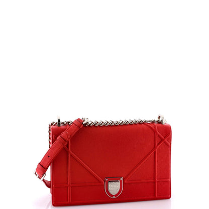 Christian Dior Diorama Flap Bag Grained Calfskin Medium