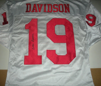 Cotton Davidson Dallas Texans Rare! W/Coa Signed