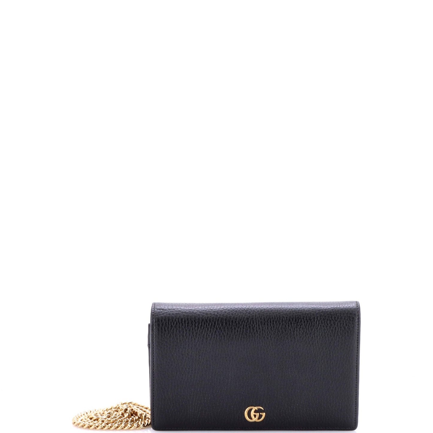 Gucci Petite Gg Marmont Chain Wallet Leather Mini