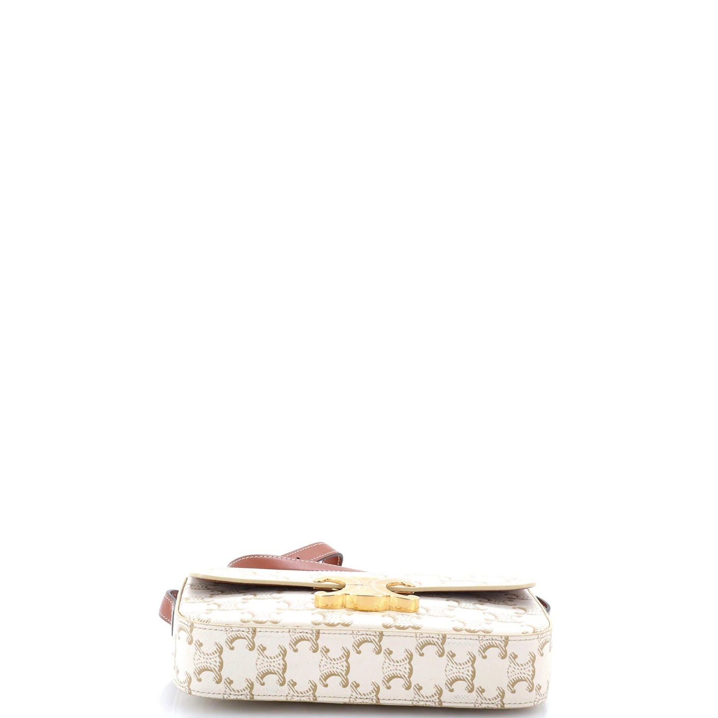 Celine Triomphe East-West Shoulder Bag Triomphe Coated Canvas