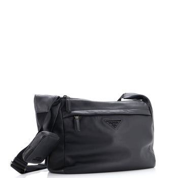 Prada Re-Edition Zip Messenger Bag Leather Large