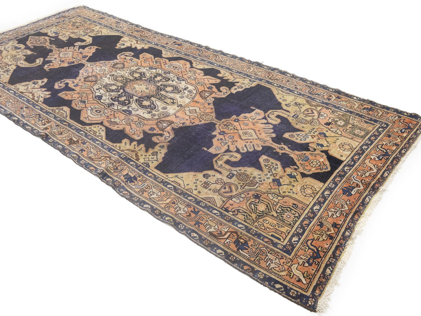 5X11 Handmade Antique Oriental Rug Tribal Design Carpet Living Room Decor
