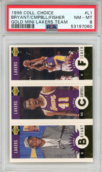 Kobe Bryant, Elden Campbell & Derek Fisher 1996 Upper Deck Collector'S Choice Go