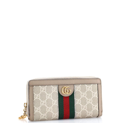 Gucci Ophidia Zip Around Wallet Gg Coated Canvas