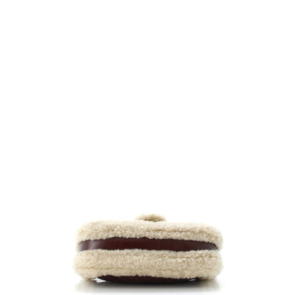 Gucci Gg Marmont Flap Bag Diagonal Quilted Leather With Wool Trim Small