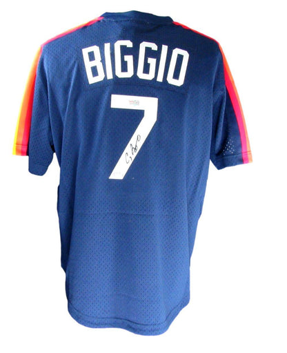 Craig Biggio Hof Autographed Mitchell & Ness Navy
