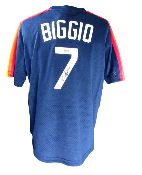 Craig Biggio Hof Autographed Mitchell & Ness Navy