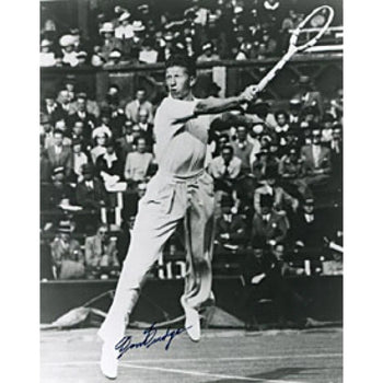 Don Budge Autographed Black & White 8X10 Tennis Photo