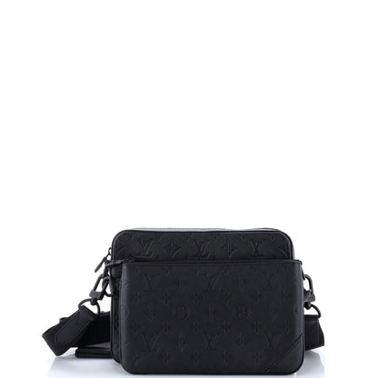 Louis Vuitton Trio Messenger Bag Monogram Shadow Leather