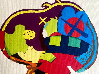 Kaws Lithograph Mori Art Museum Coa Numbered In Pencil Out Of 200