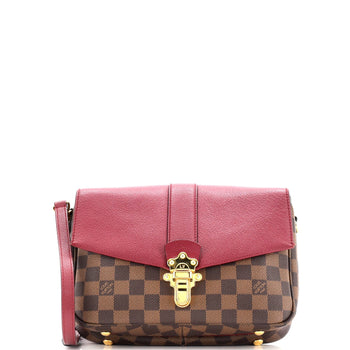 Louis Vuitton Clapton Handbag Damier And Leather Pm