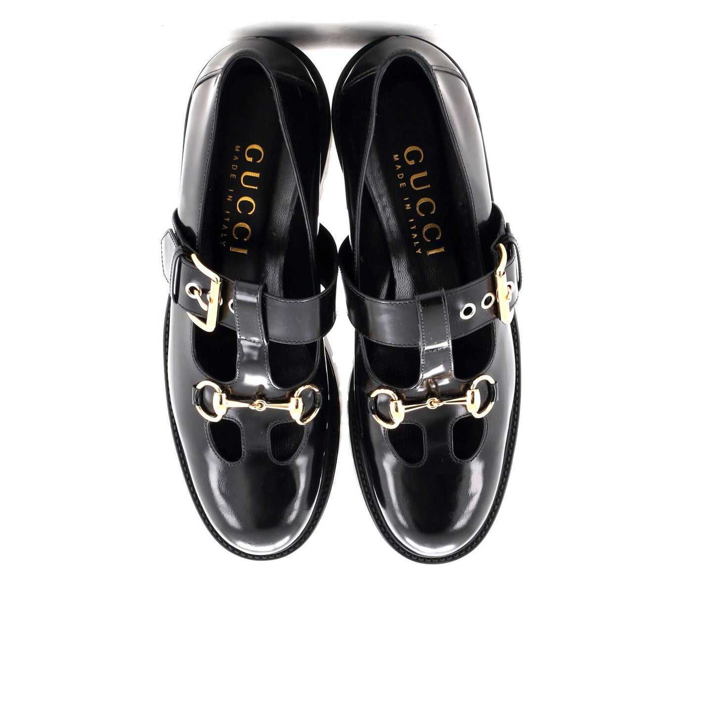 Gucci Women'S Horsebit Mary Jane Loafers Leather