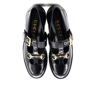 Gucci Women'S Horsebit Mary Jane Loafers Leather