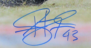 Troy Polamalu Hof Autographed 16X20 Photo Steelers Framed Beckett 179681