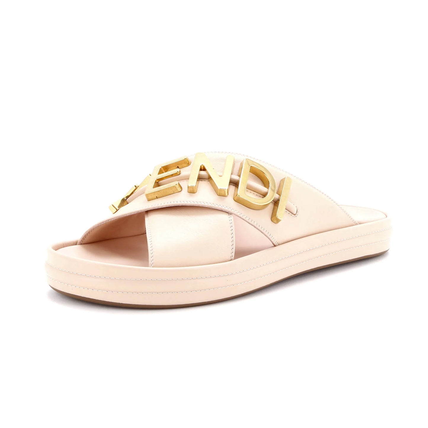 Fendi Women'S Fendigraphy Slide Sandals Leather