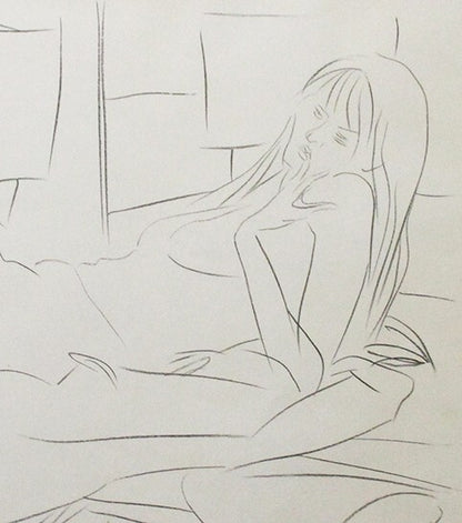 Pericle Fazzini - Women Original Lithograph Ed30 Signed In Pencil Framed