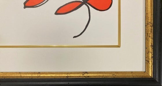Alexander Calder set of 2 Framed Derriere le Miroir Print Lithograph 1971