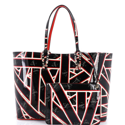 Christian Louboutin Cabata East West Tote Printed Patent Large