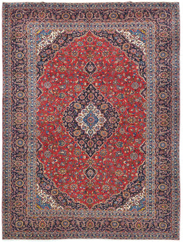 Vintage Wool Oriental Rug Floral Traditional
