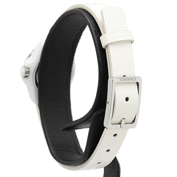 Chanel J12 Xs Diamond / H4664 White Ceramic Enamel Leather Quartz