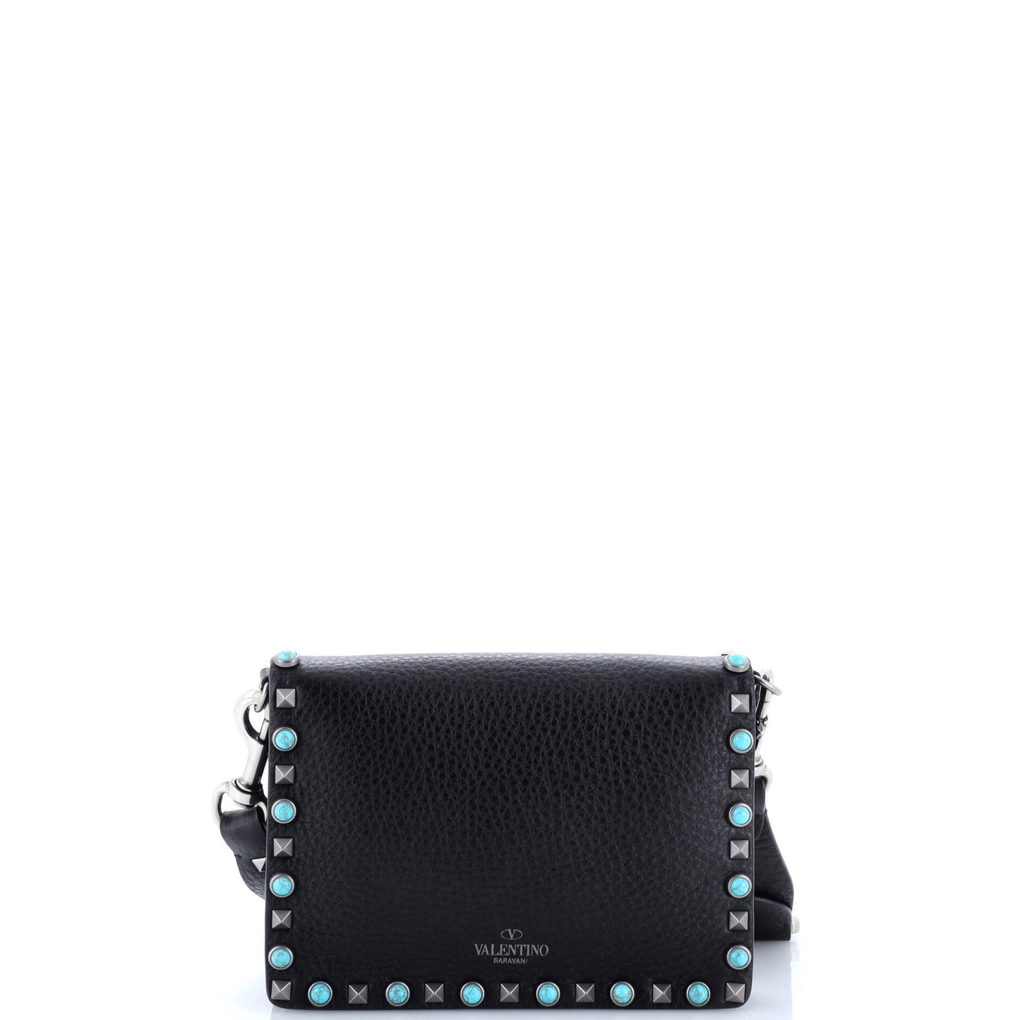 Valentino Garavani Rolling Rockstud Crossbody Bag Leather With Cabochons Small