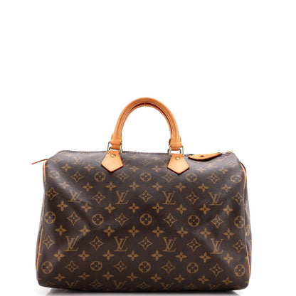 Louis Vuitton Speedy Handbag Monogram Canvas 35