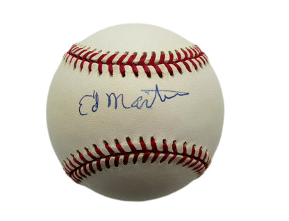 Ed Martin Signed Oal Baseball Negro League