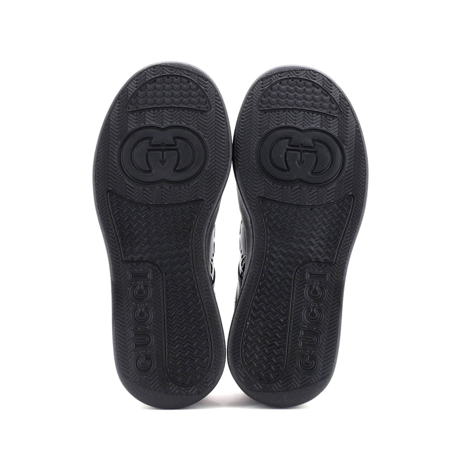 Gucci Chunky B Sneakers Gg Embossed Perforated Leather