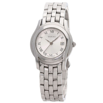 Gucci Round Face Watches 5500L Stainless Steel/Stainless Steel Ladies