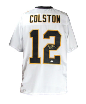 Marques Colston Signed/Auto Saints Custom White