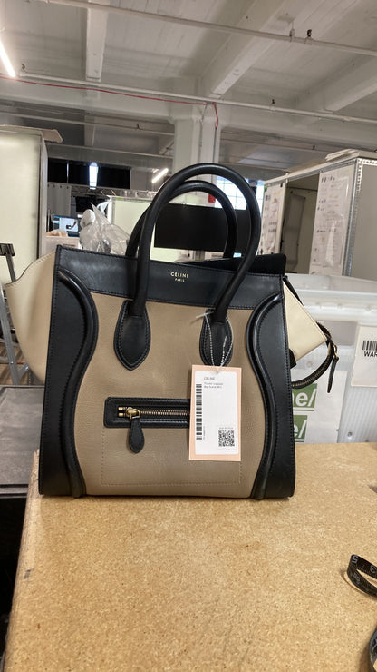 Celine Tricolor Luggage Bag Leather Mini