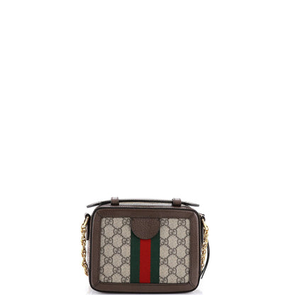 Gucci Ophidia Zip Around Camera Bag Gg Coated Canvas Mini