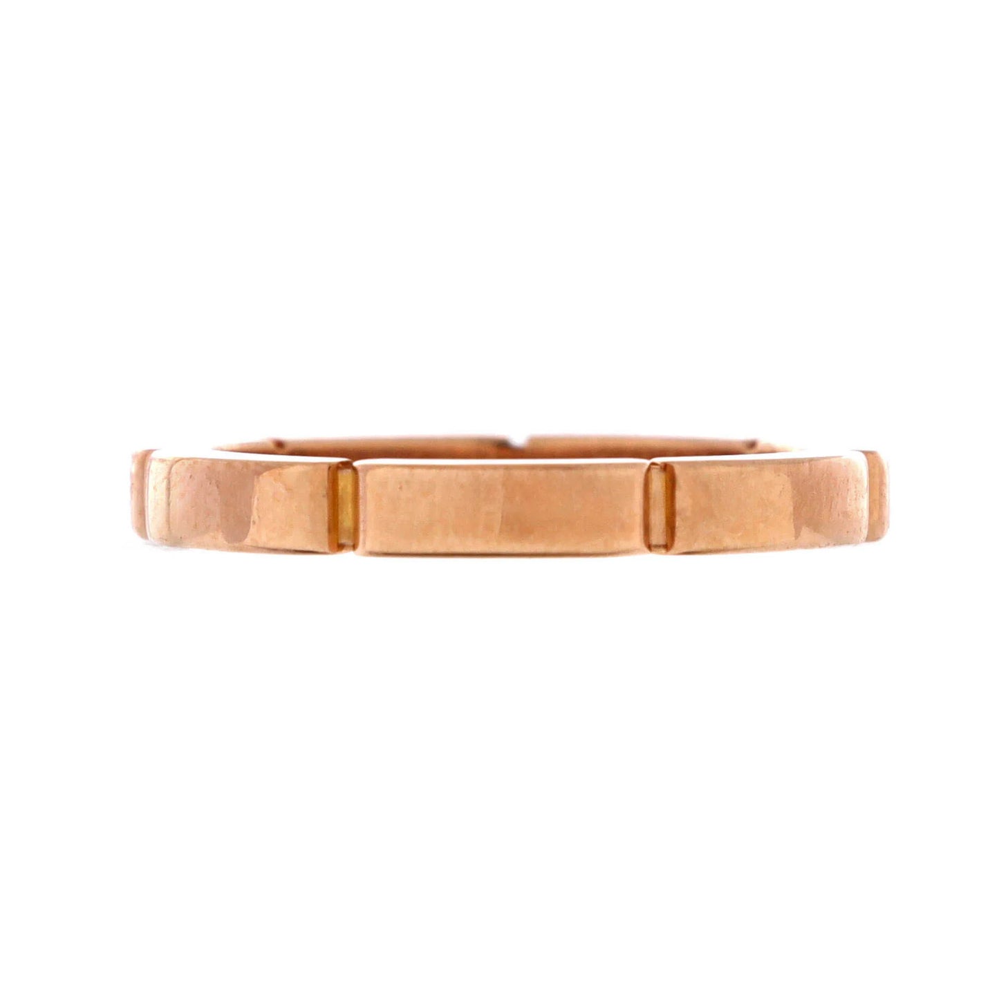 Cartier Maillon Panthere Band Ring 18K Rose Gold With 4 Diamonds