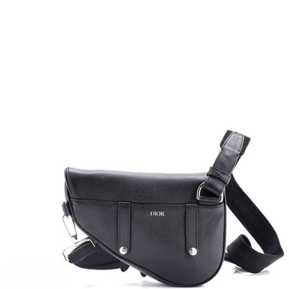 Christian Dior Saddle Crossbody Bag Leather Mini