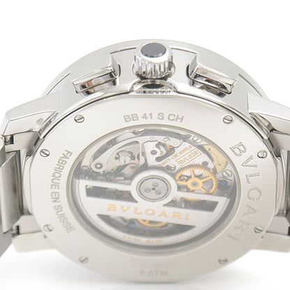 Bvlgari Bvlgari Bvlgari Chronograph El Primero Black Dial Ss Bb41Sch
