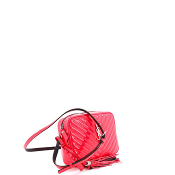 Saint Laurent Lou Camera Bag Matelasse Chevron Patent Small