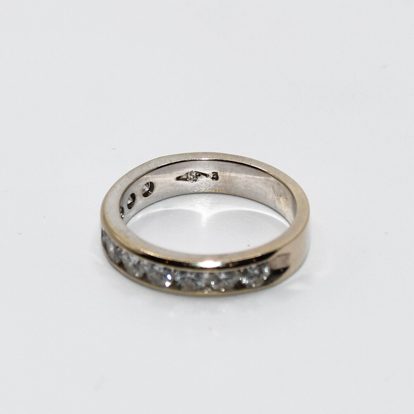 14K White Gold Diamond Band, 1.00Tdw, 3.6Gr