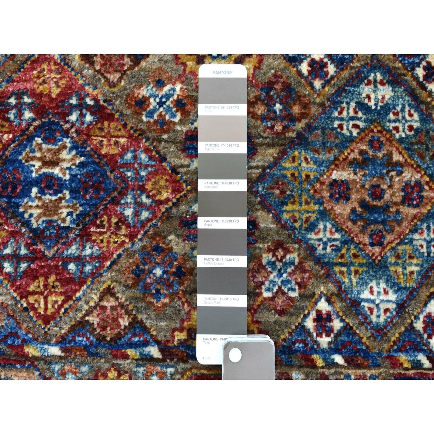 3'5"X4'10" Hand Knotted Pure Wool Colorful Super Kazak Khorjin Rug