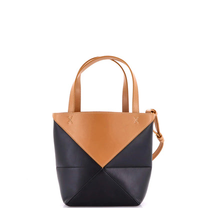 Mini Loewe Puzzle Fold Tote Leather