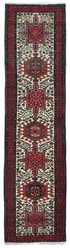 Handmade Vintage Oriental Runner Rug 2'3 X 9'2 Ft