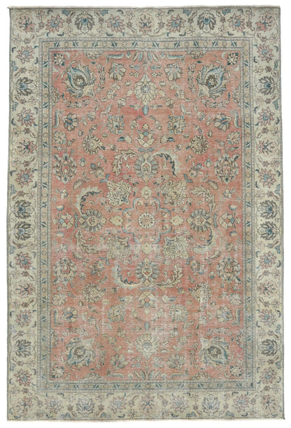 Handmade Semi-Antique Oriental Rug Muted
