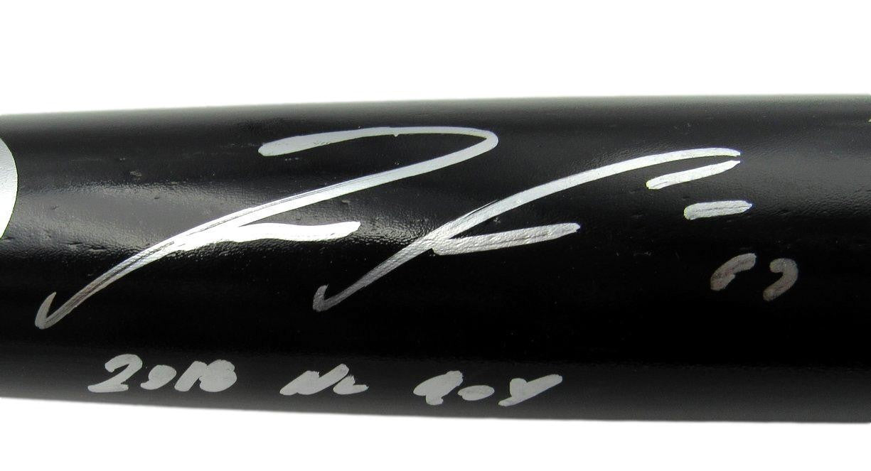 Ronald Acuna Jr. Braves Signed Engraved Rawlings Black Baseball Bat Bas 162950
