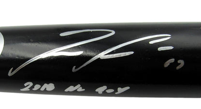 Ronald Acuna Jr. Braves Signed Engraved Rawlings Black Baseball Bat Bas 162950