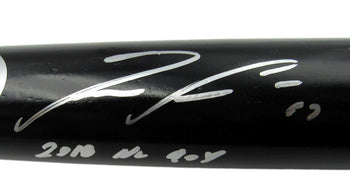 Ronald Acuna Jr. Braves Signed Engraved Rawlings Black Baseball Bat Bas 162950