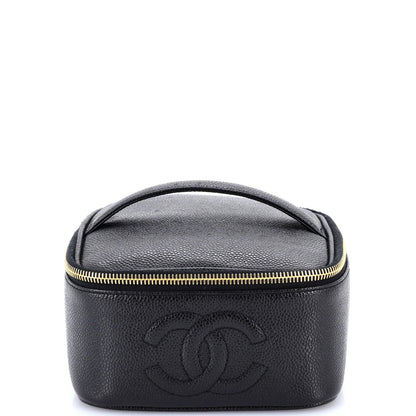 Chanel Vintage Timeless Vanity Case Caviar Mini