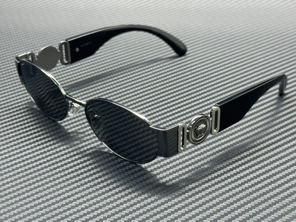 Men's Mirror Sunglasses Gunmetal Grey 56 mm Silver Ve2299