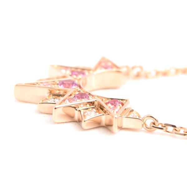 Piaget Sunlight Necklace With Pink Sapphire And Diamond In Pink Gold 750Pg