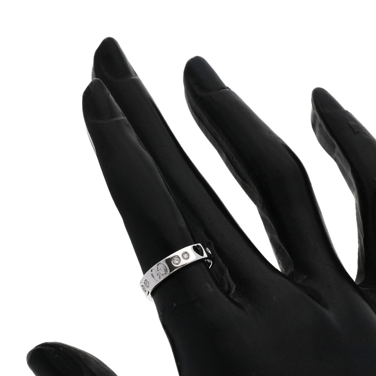 Gucci   Ring Amor Heart 10P Diamond #8 K18 White