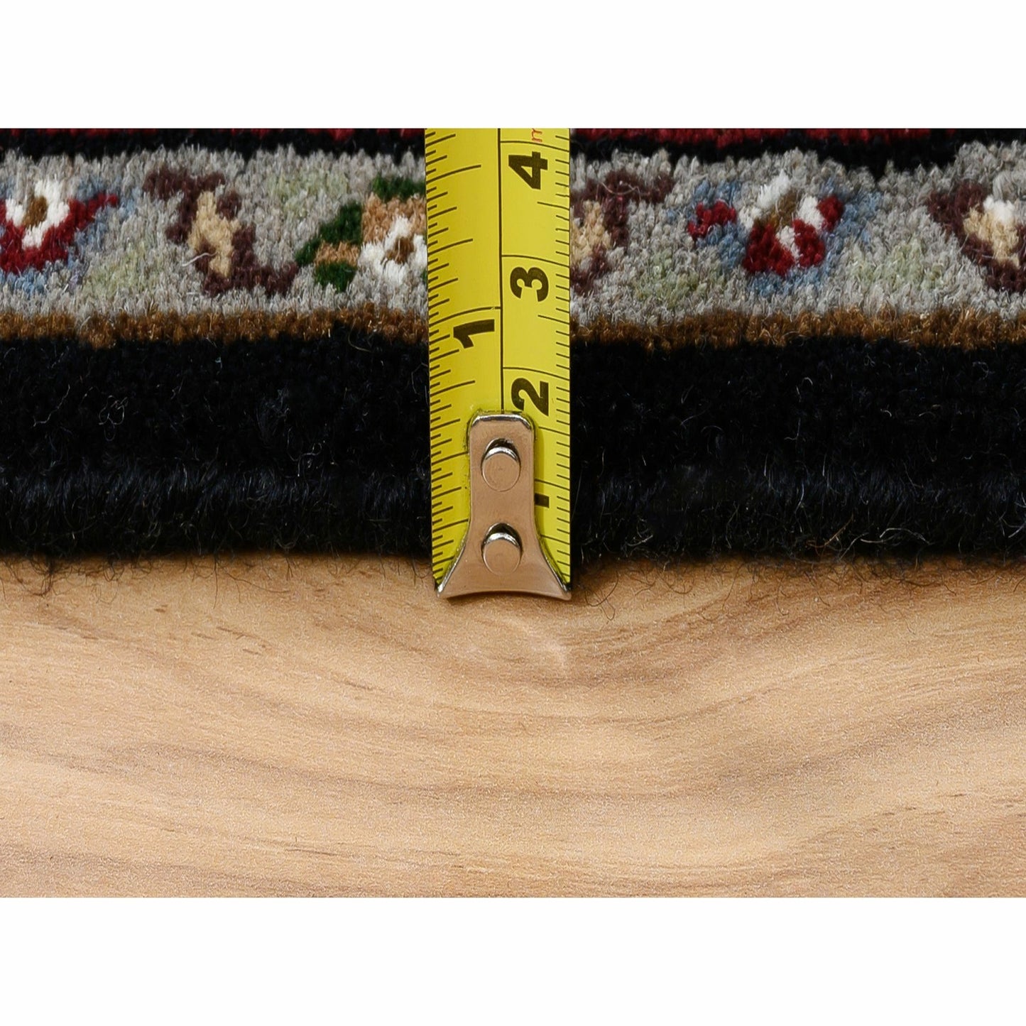 2'4"X27'1" Black Hand Knotted Tebraz Mahi Wool And Silk Runner Rug